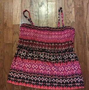 Swimsuits For All Tankini, pink purple & Black Size 22